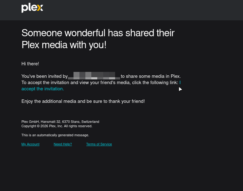 Accept the invite screenshot